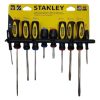 Destornillador Juego Negro/amarillo 10 Piezas Stanley