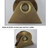 2 Ruedas De Porton 6 Cms. con base