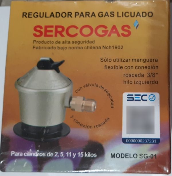 Regulador De Cocina Sercogas Certificado