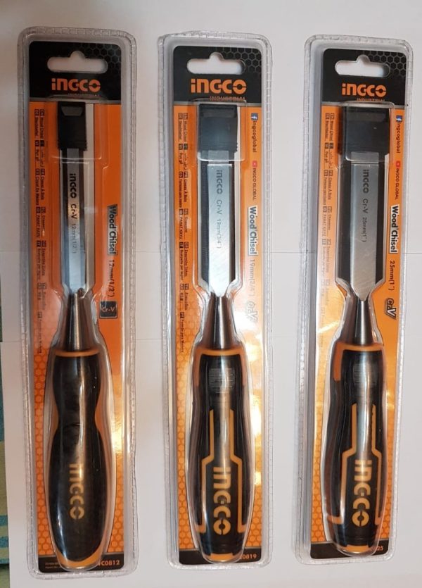 Set De Formones Para Madera Ingco , 3 Unidades - Imagen 2