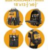 Mochila Portaherramientas Ingco Color Negro Y Amarillo - Imagen 2