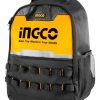 Mochila Portaherramientas Ingco Color Negro Y Amarillo