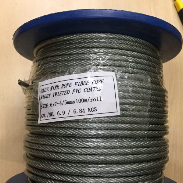 Piola ,cable De Acero De 4 A 5 Mm, Forrada Pvc - Imagen 3