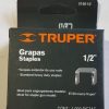 Grapas T-50 1/2 pulgada Marca Truper, 1 Caja De 1000