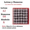 Letras Y Números Martillo De Golpe 3 Mm, 36 Piezas - Imagen 4