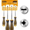 Juego Destornilladores 4pcs Paleta Y Cruz Ingco Hksd0428