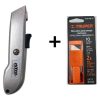 Corta Cartón Nitro Aluminio Auto Retráctil + 10 Repuestos