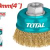 Grata Escobilla Copa Acero Rizado 4 Pulgadas 100mm Total Color Turquesa - Imagen 2
