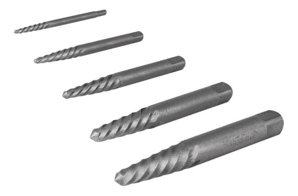 Extractor De Tornillos Dañados 5pc 1/83mm A 3/419mm Truper