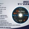Disco De Corte 4 1/2 X 0.8mm Alpha Pro Caja 50 Unidades - Imagen 2