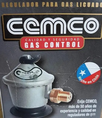 Regulador Gas Cemco Compatible Cilindros De 5, 11 Y 15 Kg - Imagen 3