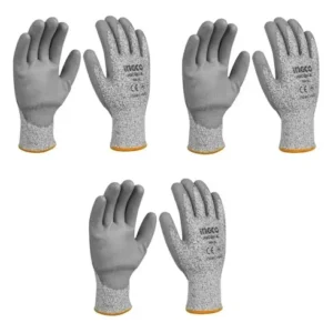 3 Pares De Guante Anti Corte Industrial Marca Ingco, Talla L