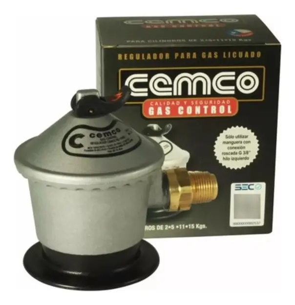Regulador Gas Cemco Compatible Cilindros De 5, 11 Y 15 Kg - Imagen 4