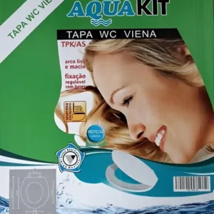 Asiento Tapa Wc Aquakit Viena Color Blanca Blanco