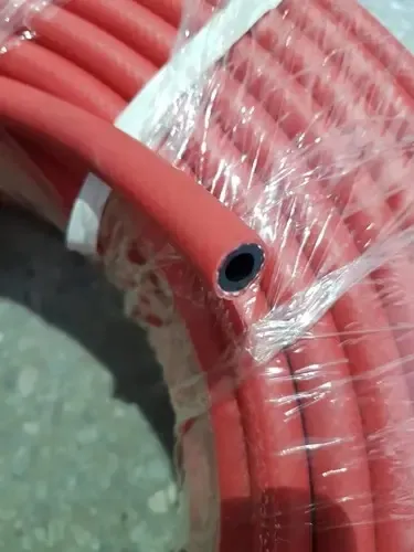 5 Metros Manguera Alta Presión 1/4 Uso Soplete Y Compresor Rojo - Imagen 2