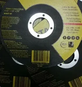 Pack De 25 Discos De Corte Marca Stanley 4 1/2 Pulgada. Amarillo