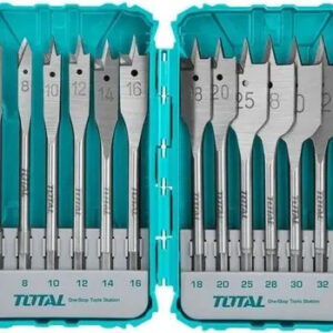 Set De 12 Brocas Planas Para Madera  Marca Total (6 - 32 Mm)