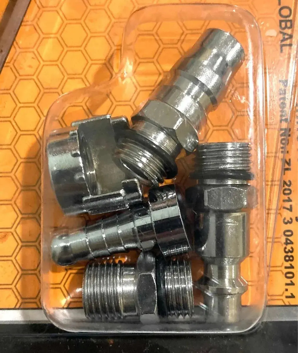 Pistola Para Inflar , Calibrar Neumático + Manómetro Ingco Amarillo - Imagen 3