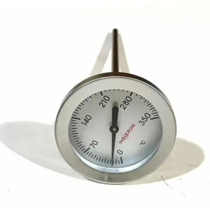 Termómetro Industrial Inoxcrom Para Horno , Acero Inoxidable Plateado