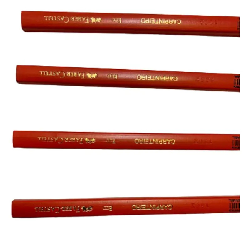 Set 4 Lápiz De Carpintero Negro Faber Castell Negro - Imagen 3