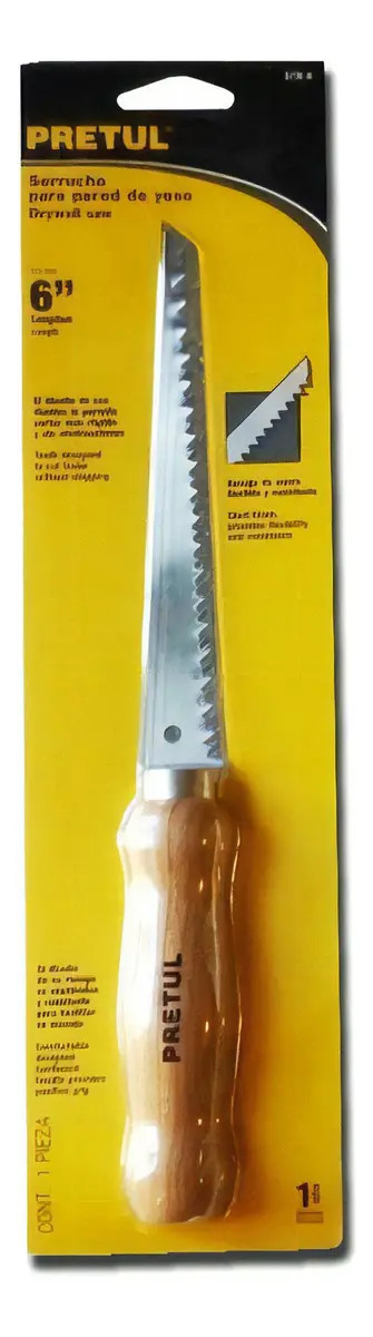 Serrucho Para Muros De Yeso 6 Pretul Str-6 Mm - Imagen 3