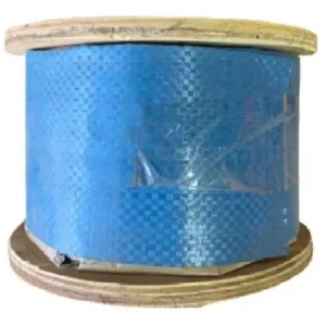 Piola Cable De Acero 3,175 Mm + Cubierto Pvc Rollo  De 100 M