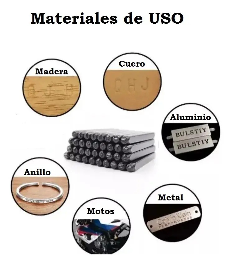 Letras Martillo De Golpe 4 Mm, 36 Piezas - Imagen 6