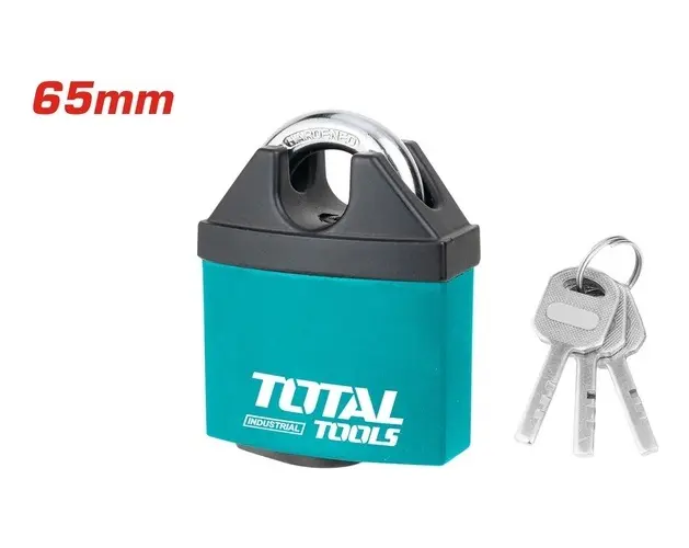 Candado Total De Seguridad 65 Mm Con 3 Llaves Tblk38651 Verde - Imagen 2