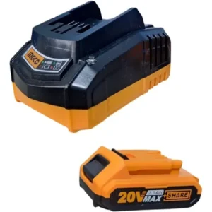 Cargador De Bateria Ingco 20 Volt Mas Bateria 2 Amp