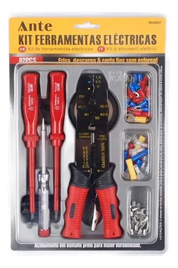 Pelacables Marca Ante Con Kit De Herramientas Eléctricas