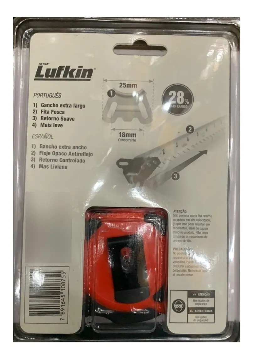 Cinta Medir 5 Mts Resiste Impactos Lufkin + Huincha 2 Mts - Imagen 2