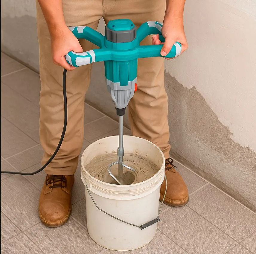 Mezclador Bekron Pintura Cemento 1400w Total Td614006 - Imagen 3