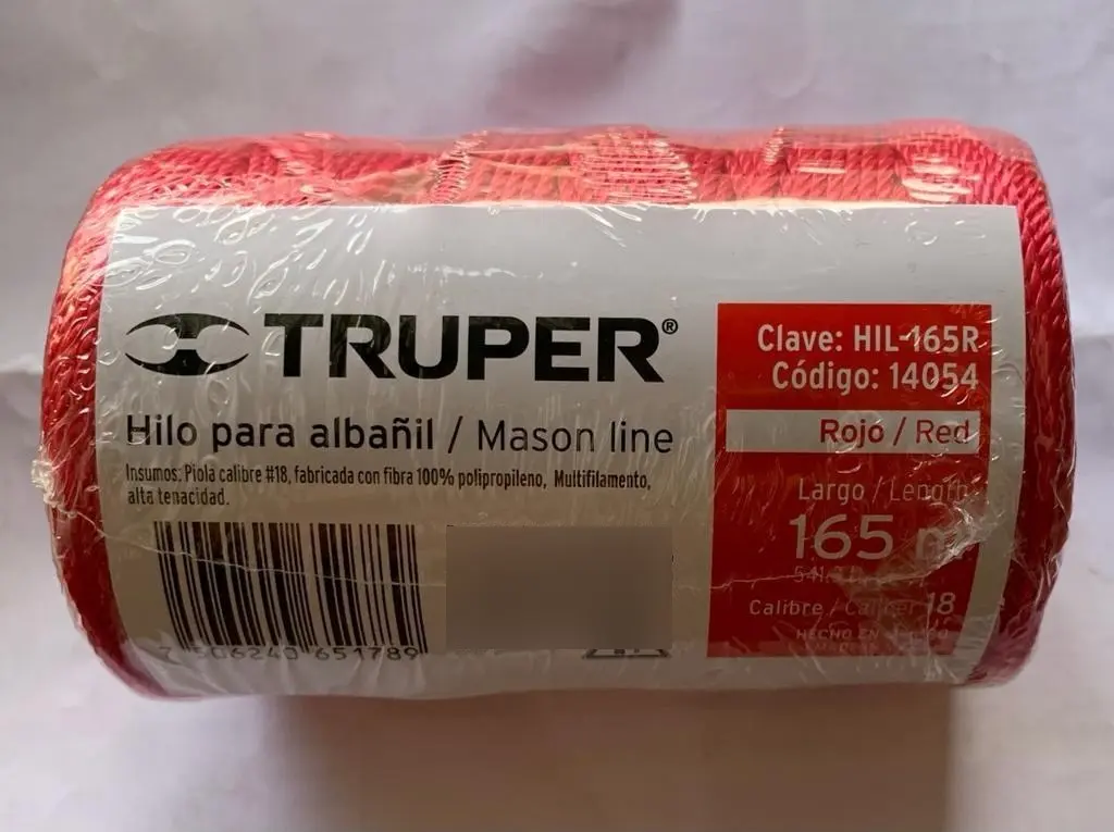 Hilo Rojo Para Albañil Truper Bobina De 165 Mt. - Imagen 4