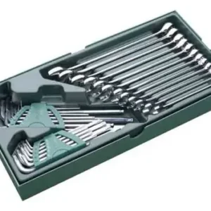 Bandeja Sata Llaves Combinada Y Hexagonales Allen ,torx 30pc Verde