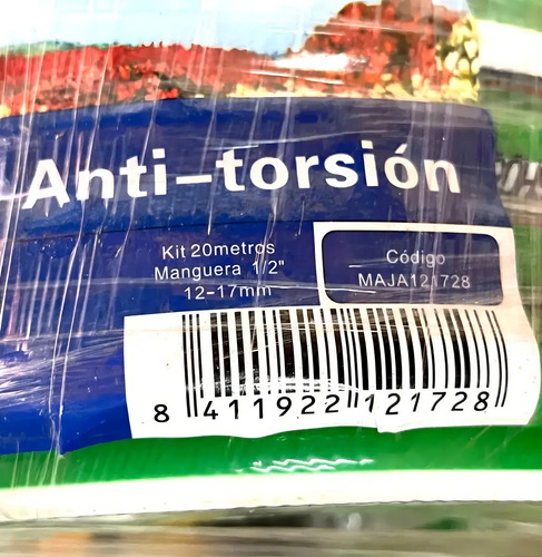 Manguera Reforzada Anti-torsión 1/2-20 Mt Bolton Verde - Imagen 3
