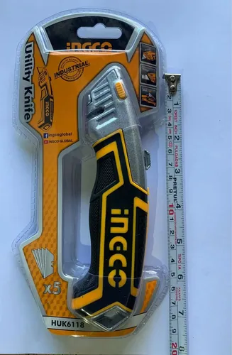 Cuchillo Cartonero Ingco Con 5 Repuestos + 10 Rep. Truper - Imagen 6