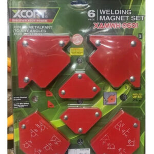 6 Escuadras Magnéticas Para  Soldar Marca Xcort Rojo