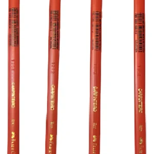 Set 4 Lápiz De Carpintero Negro Faber Castell  Negro