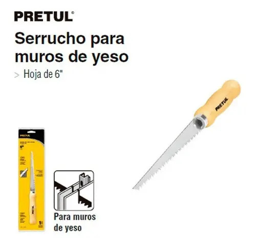 Serrucho Para Muros De Yeso 6 Pretul Str-6 Mm - Imagen 4