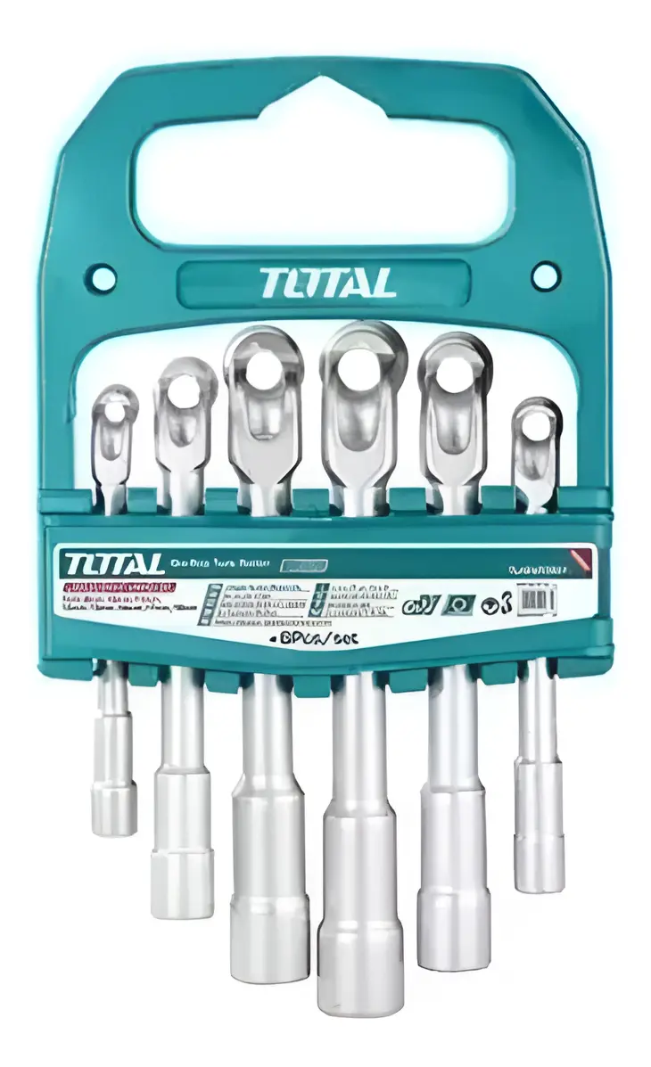 Juego Llaves Pipa Tipo L Por 6pcs Total Tlaswt0601 Plateado