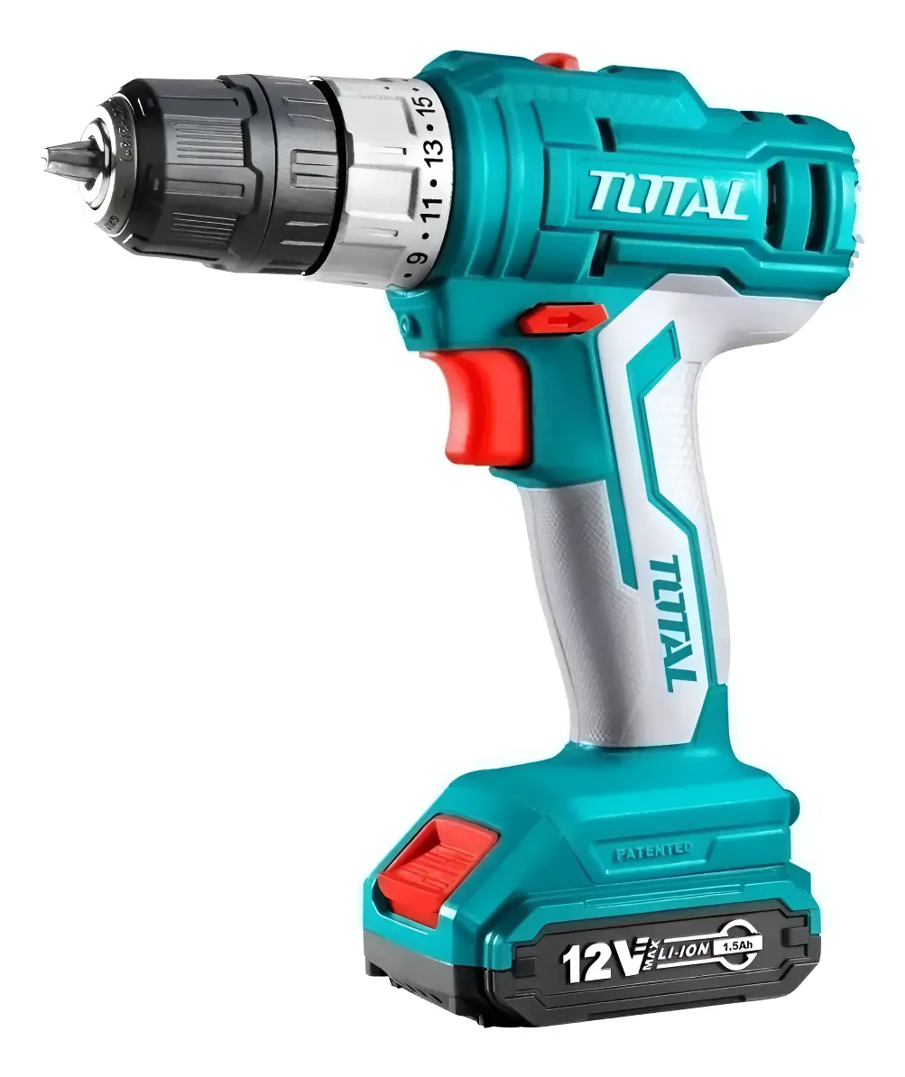 Atornillador Inalámbrico Marca Total Tdli1221 12 V , 1.5 Ah Turquesa 12v 0