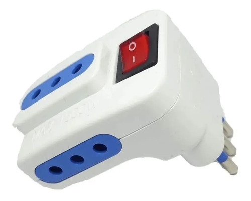 Adaptador Enchufe Triple 3 Tomas Con Switch Certificado - Imagen 2