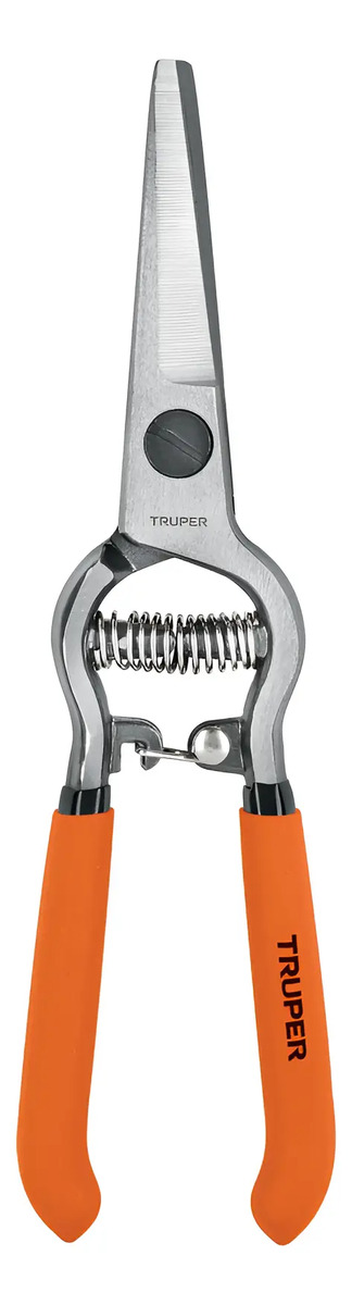 Tijera Poda 8 De Cuchilla Curva Truper 18457 Naranja Plateado