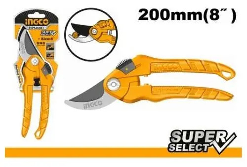 Tijera Poda Super Select 8 Pulgadas Hps0201 Ingco Naranja - Imagen 2