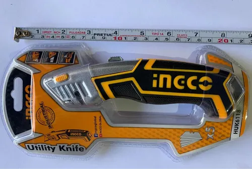 Cuchillo Cartonero Ingco Con 5 Repuestos + 10 Rep. Truper - Imagen 5