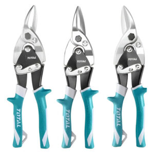 Set Tijeras Corta Lata De Aviación 3 Pcs 250mm 10p  Total Celeste