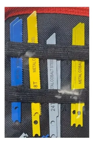 Set De Hojas Sierra Caladora 20pzs Madera Y Metal + Estuche - Imagen 4