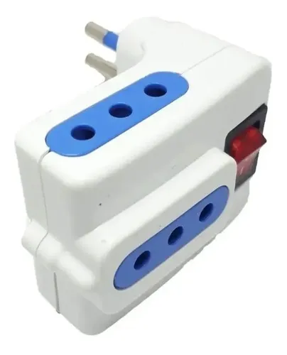 Adaptador Enchufe Triple 3 Tomas Con Switch Certificado