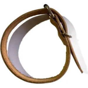 Collar Para Perro En Suela , Perros Grandes Beige Círculo L