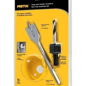 Kit Sierra Copa  3 Pza Instalar Cerraduras Chapa Pretul
